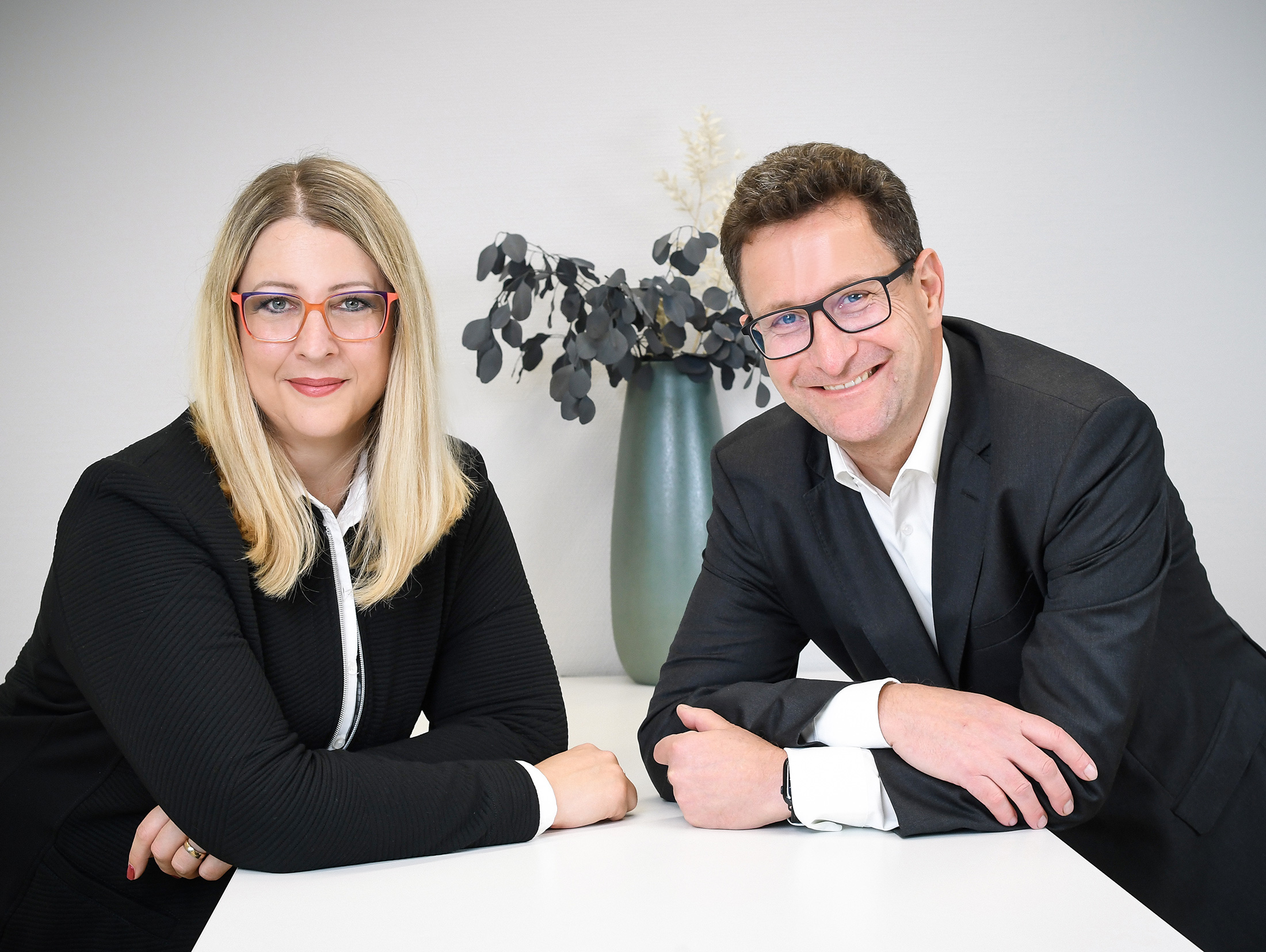 Vorstand der Pensionskasse – Tanja Hahlen und Bernhard Gilgenberg (Sprecher)